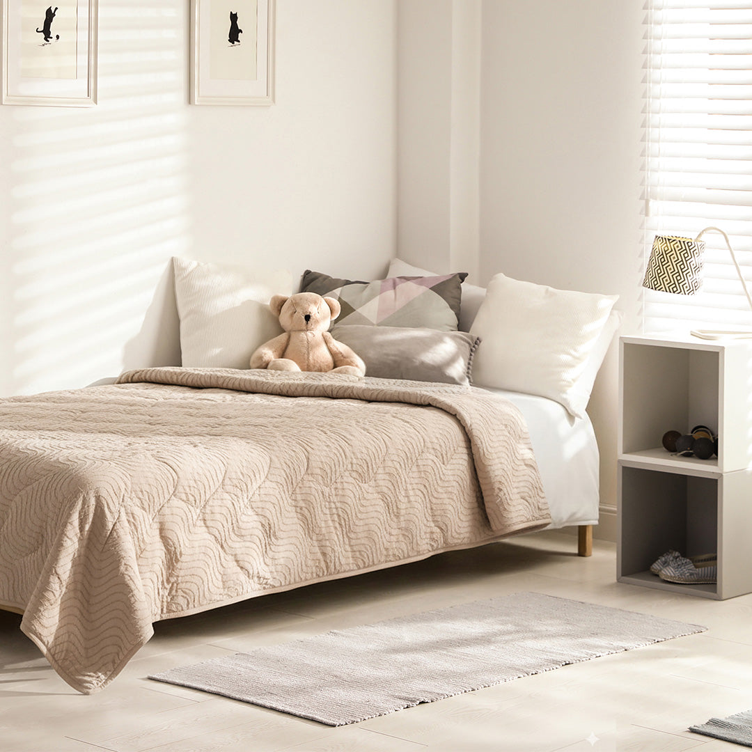 Kinderdekbed.nl Golven - Taupe