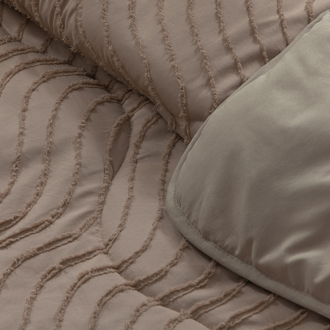 Kinderdekbed.nl Golven - Taupe