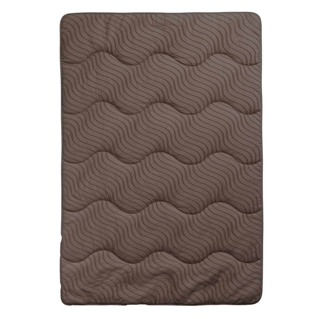 Wasbaar Kinderdekbed Golven - Bruin 140x200