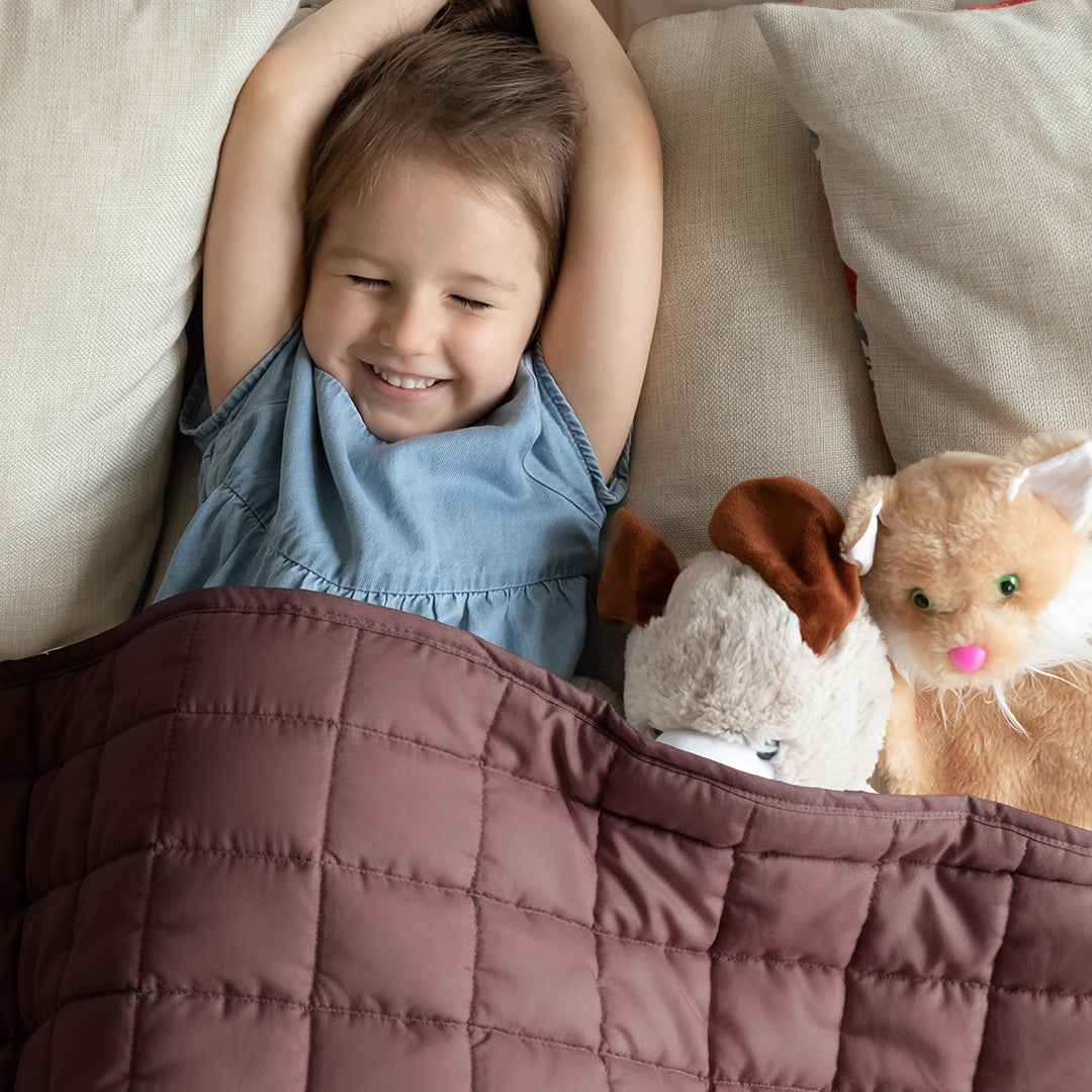 Wasbaar Kinderdekbed Knuffelzacht - Bruinrood 140x200