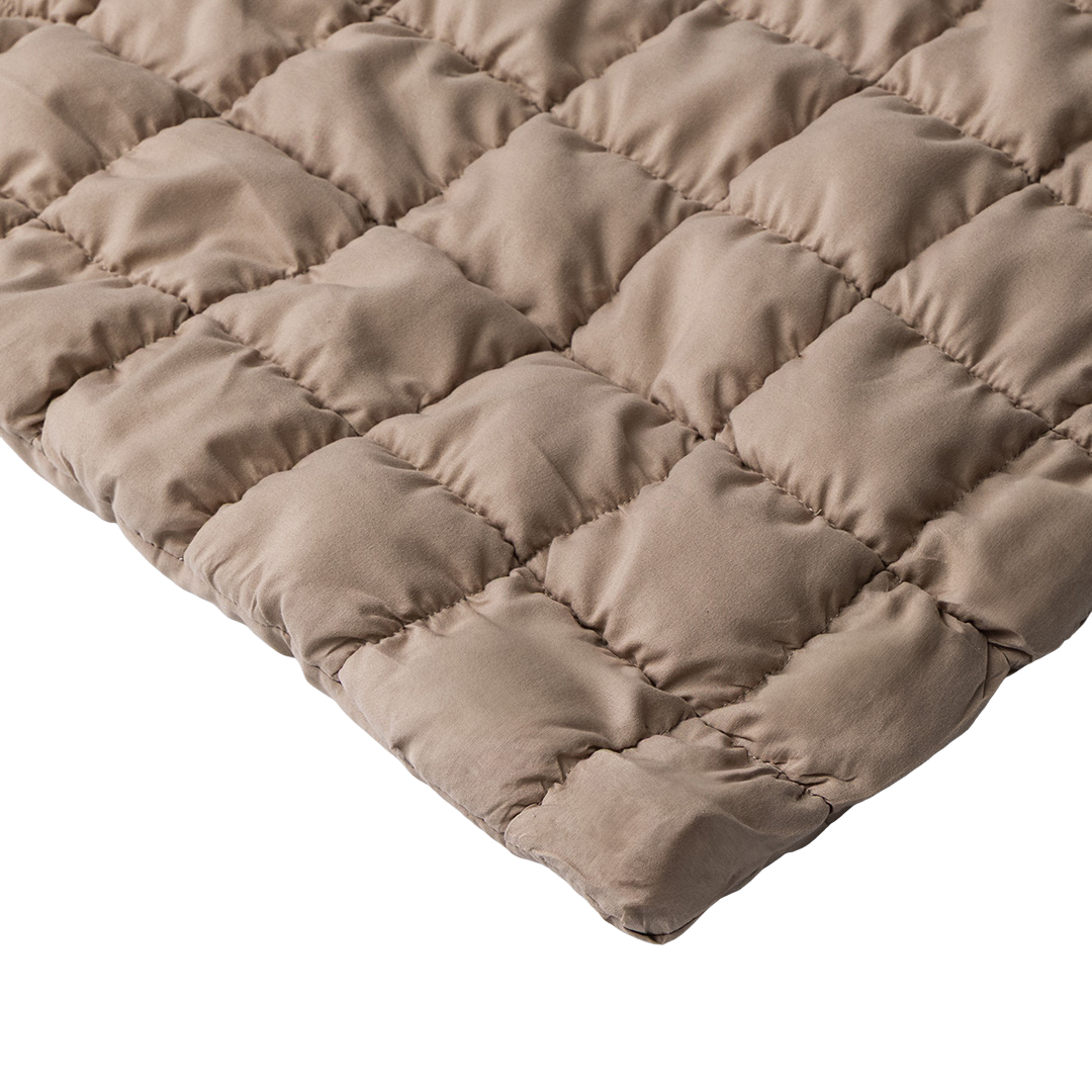 Wasbaar Kinderdekbed Knuffelzacht - Taupe 140x200