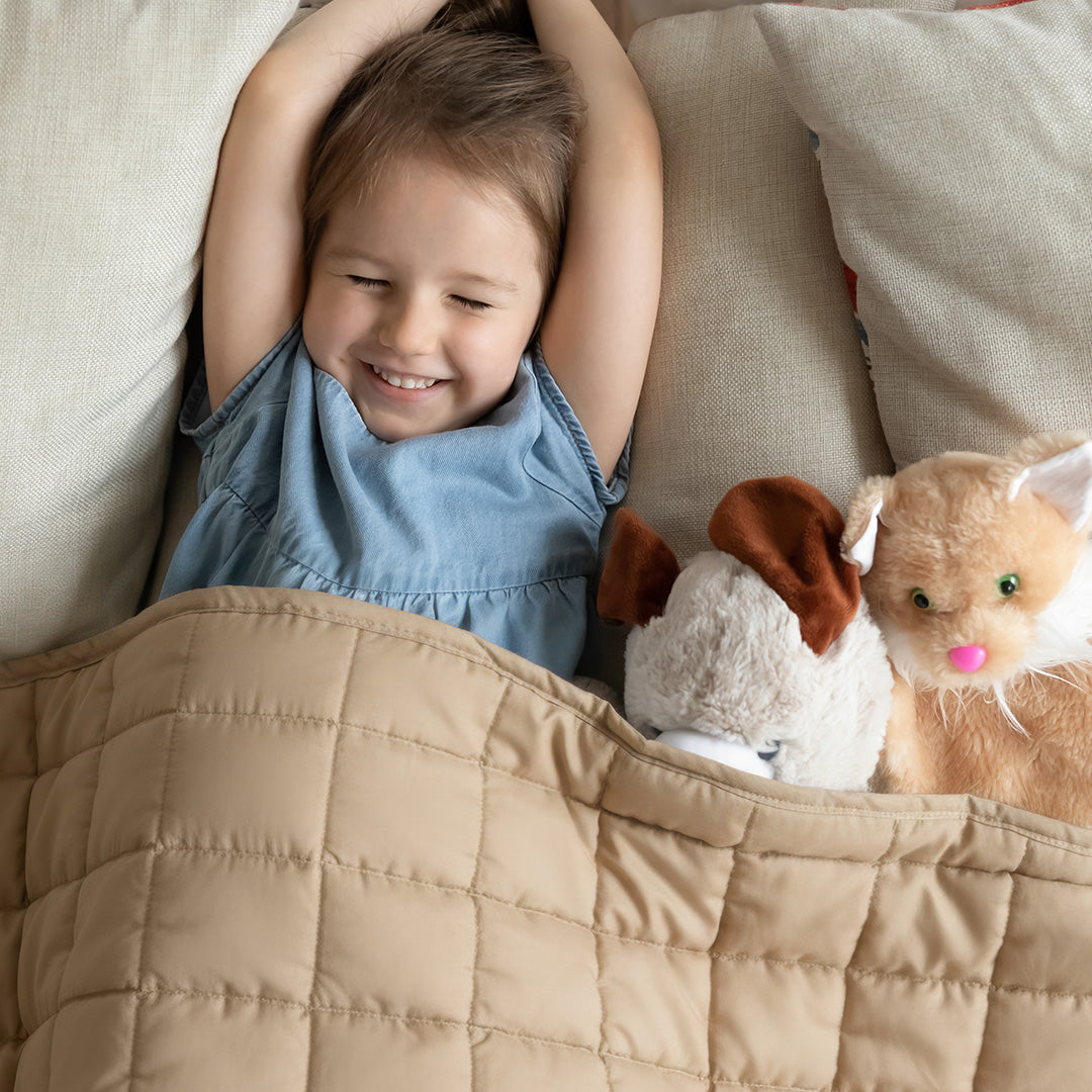 Wasbaar Kinderdekbed Knuffelzacht - Taupe 140x200