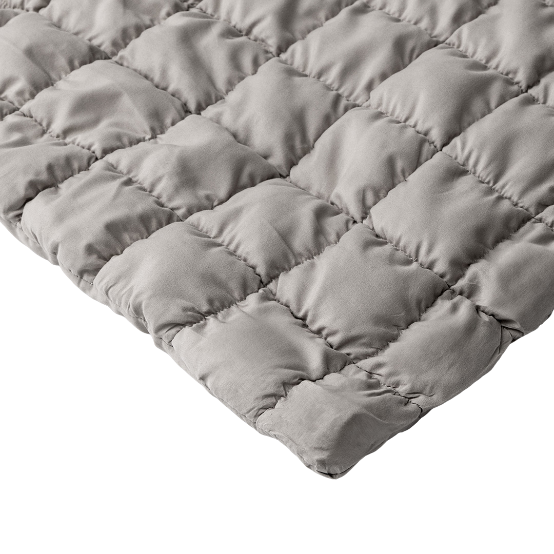 Wasbaar Kinderdekbed Knuffelzacht - Zilvergrijs 140x200