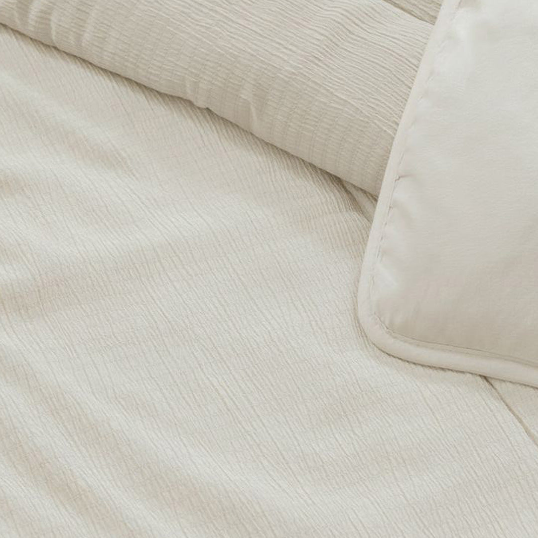 Wasbaar Kinderdekbed Mousseline - Gebroken Wit 140x200