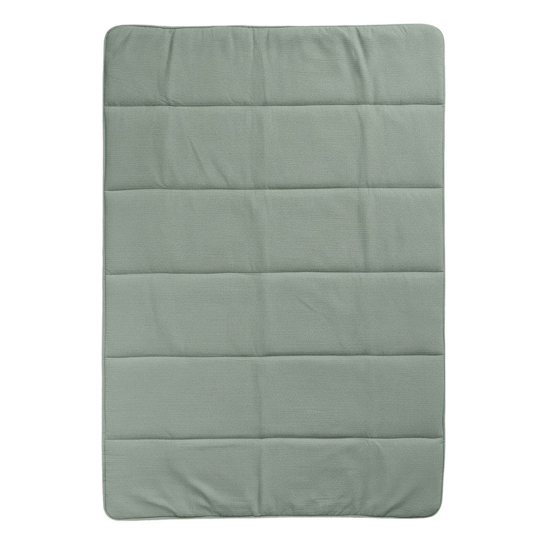 Wasbaar Kinderdekbed Mousseline - Mosgroen 140x200