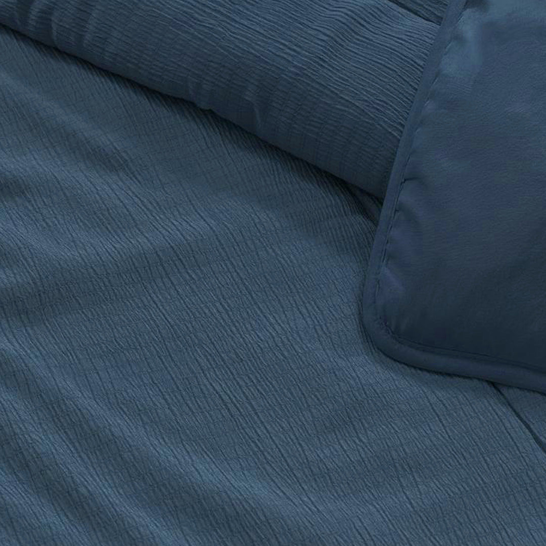 Wasbaar Kinderdekbed Mousseline - Petrol 140x200