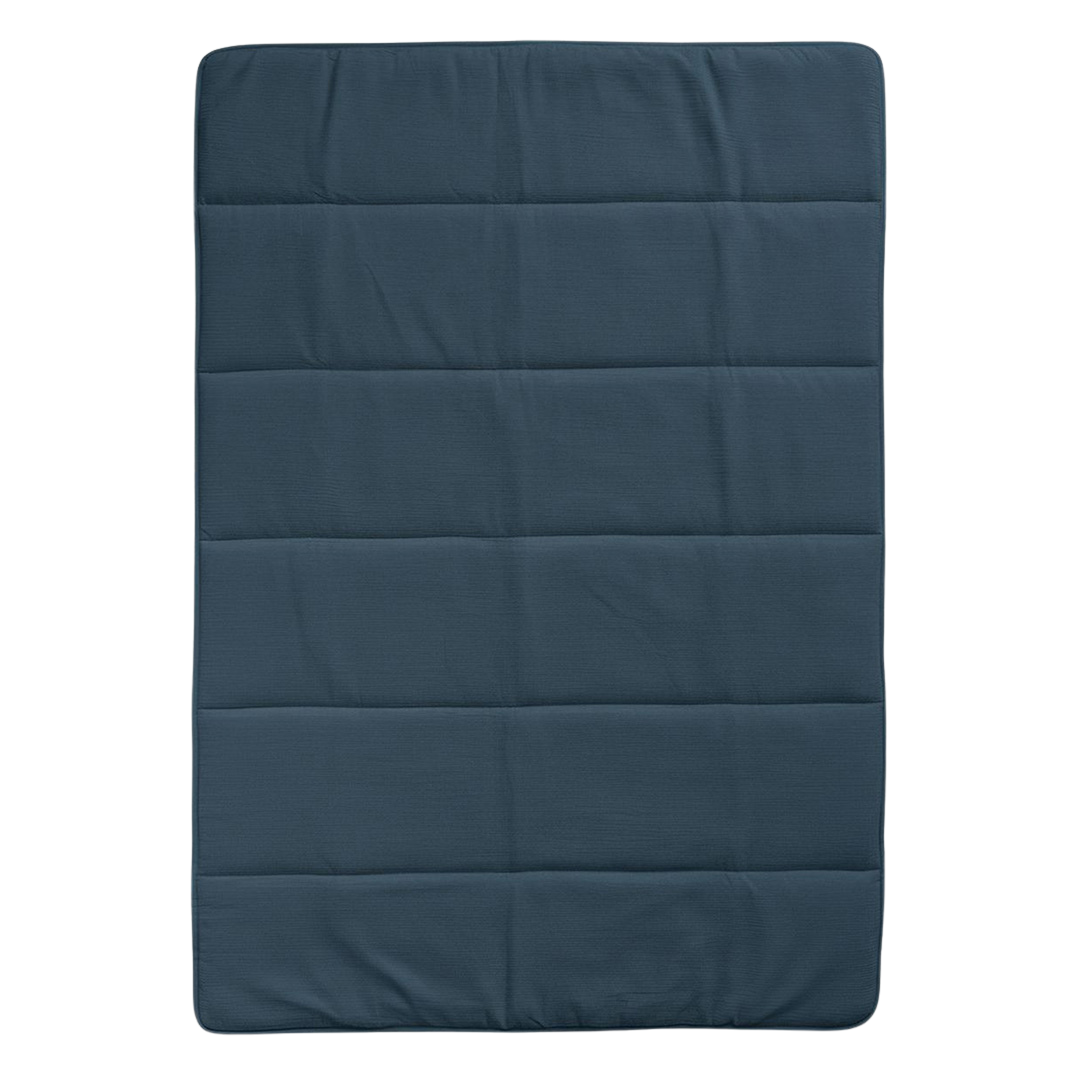 Wasbaar Kinderdekbed Mousseline - Petrol 140x200