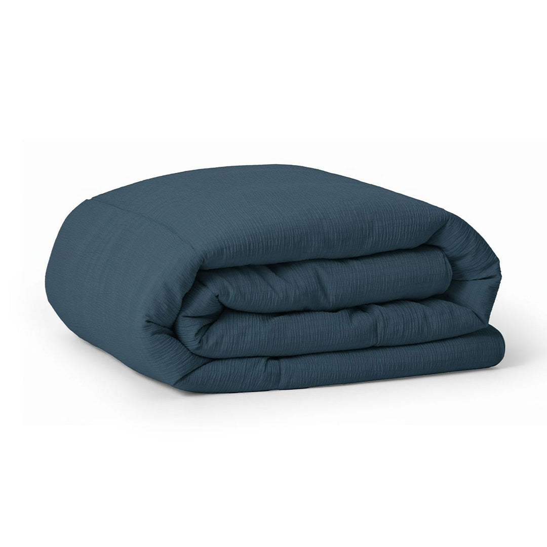 Wasbaar Kinderdekbed Mousseline - Petrol 140x200