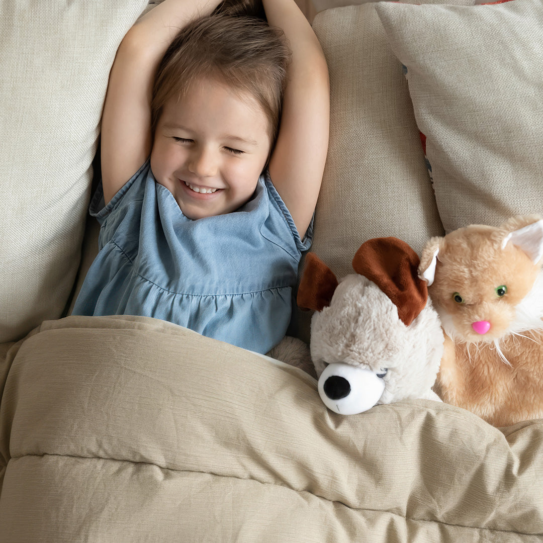 Wasbaar Kinderdekbed Mousseline - Taupe 140x200