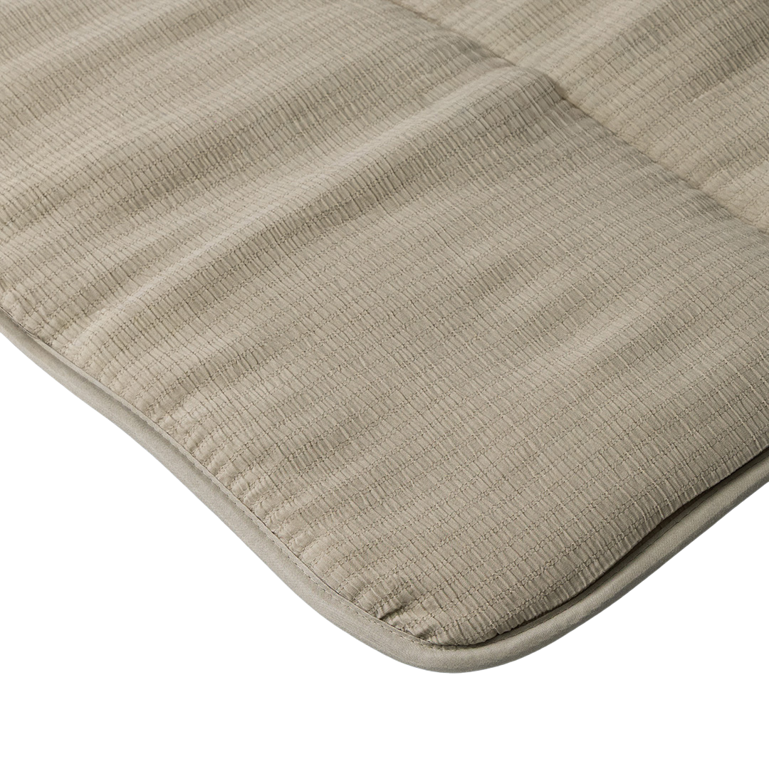 Wasbaar Kinderdekbed Mousseline - Taupe 140x200