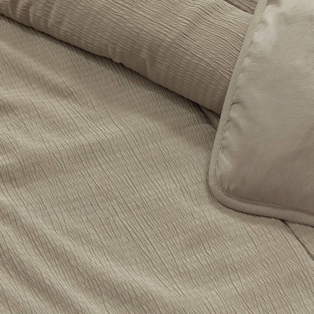 Wasbaar Kinderdekbed Mousseline - Taupe 140x200