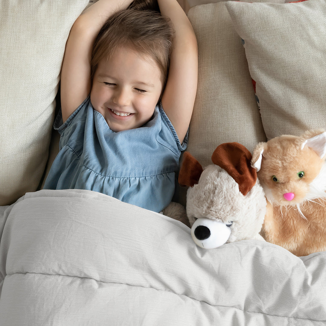 Wasbaar Kinderdekbed Mousseline - Wit 140x200