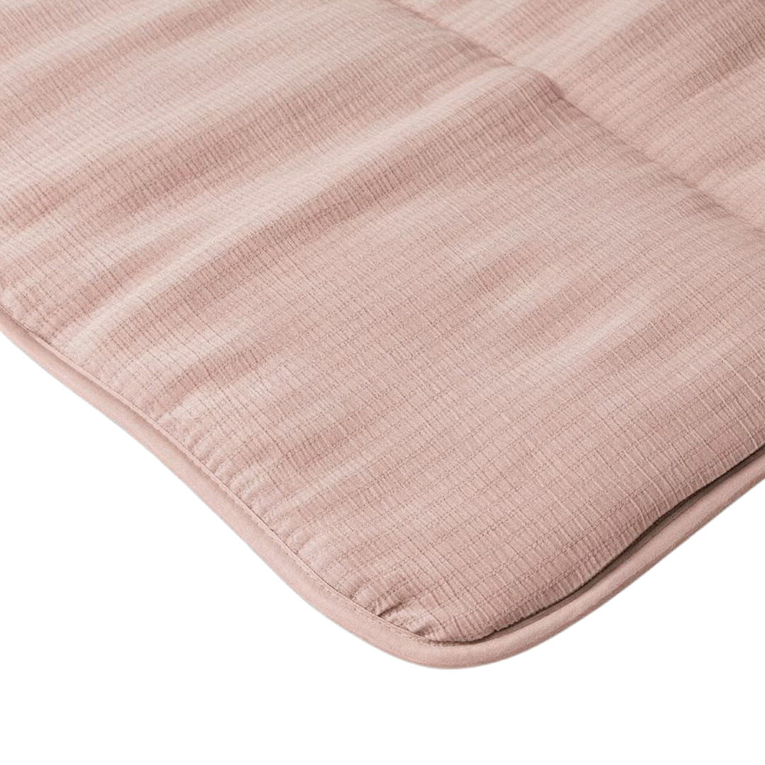 Wasbaar Kinderdekbed Mousseline - Zachtroze 140x200