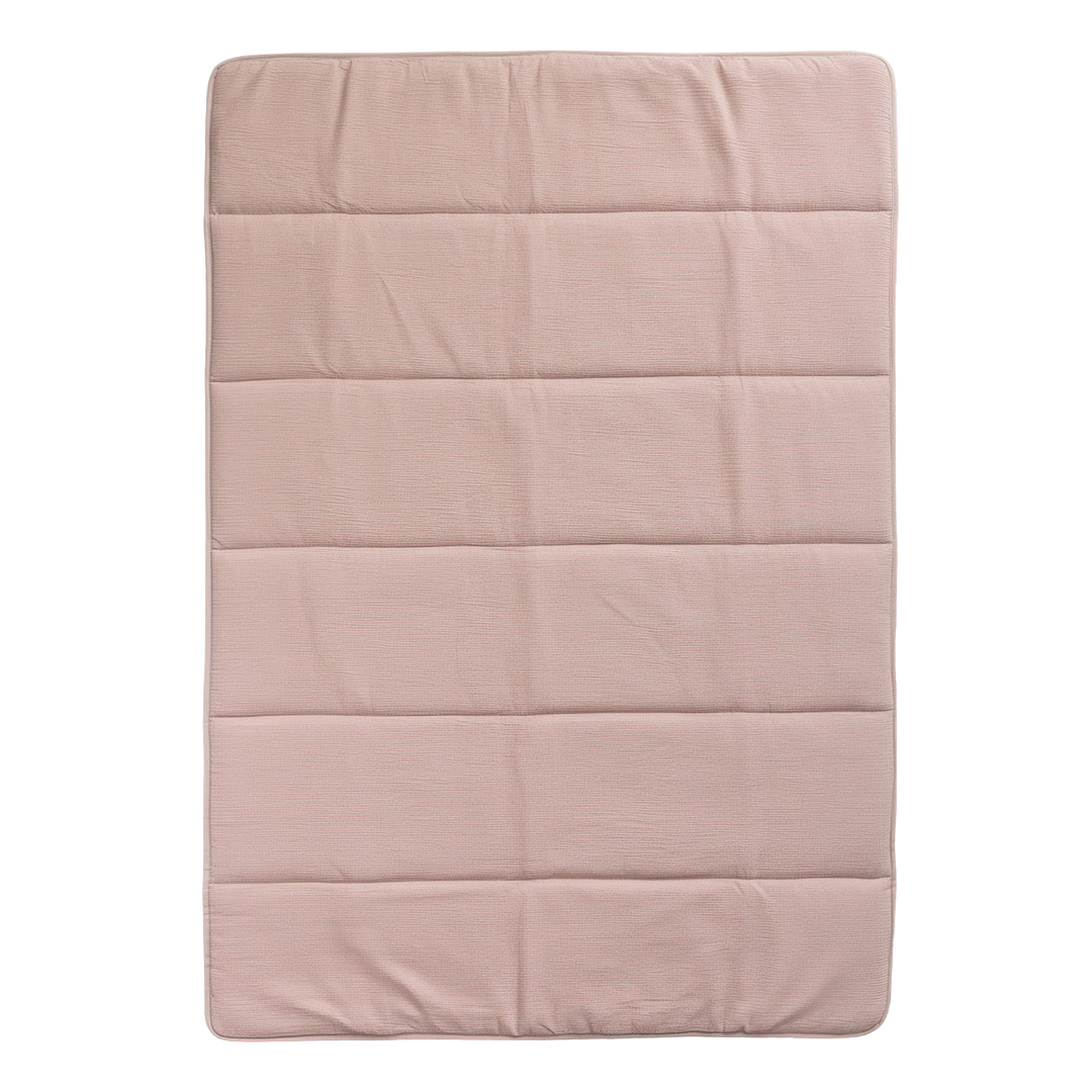 Wasbaar Kinderdekbed Mousseline - Zachtroze 140x200