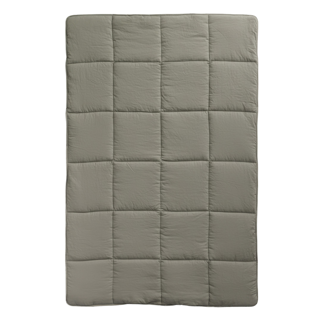 Wasbaar Kinderdekbed Natuurlijk - Lauriergroen 140x200