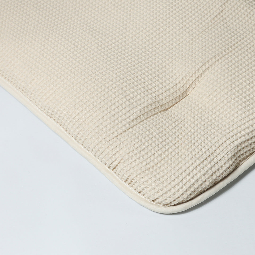 Wasbaar Kinderdekbed Wafelband - Zand 140x200