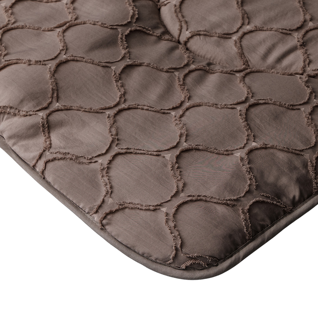 Wasbaar Kinderdekbed Wolken - Bruin 140x200