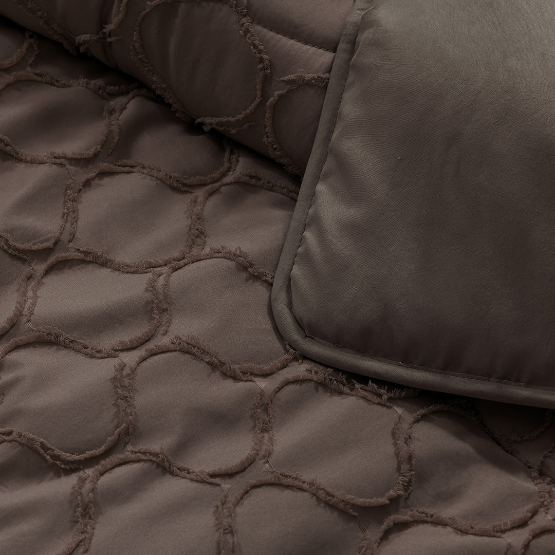 Wasbaar Kinderdekbed Wolken - Bruin 140x200