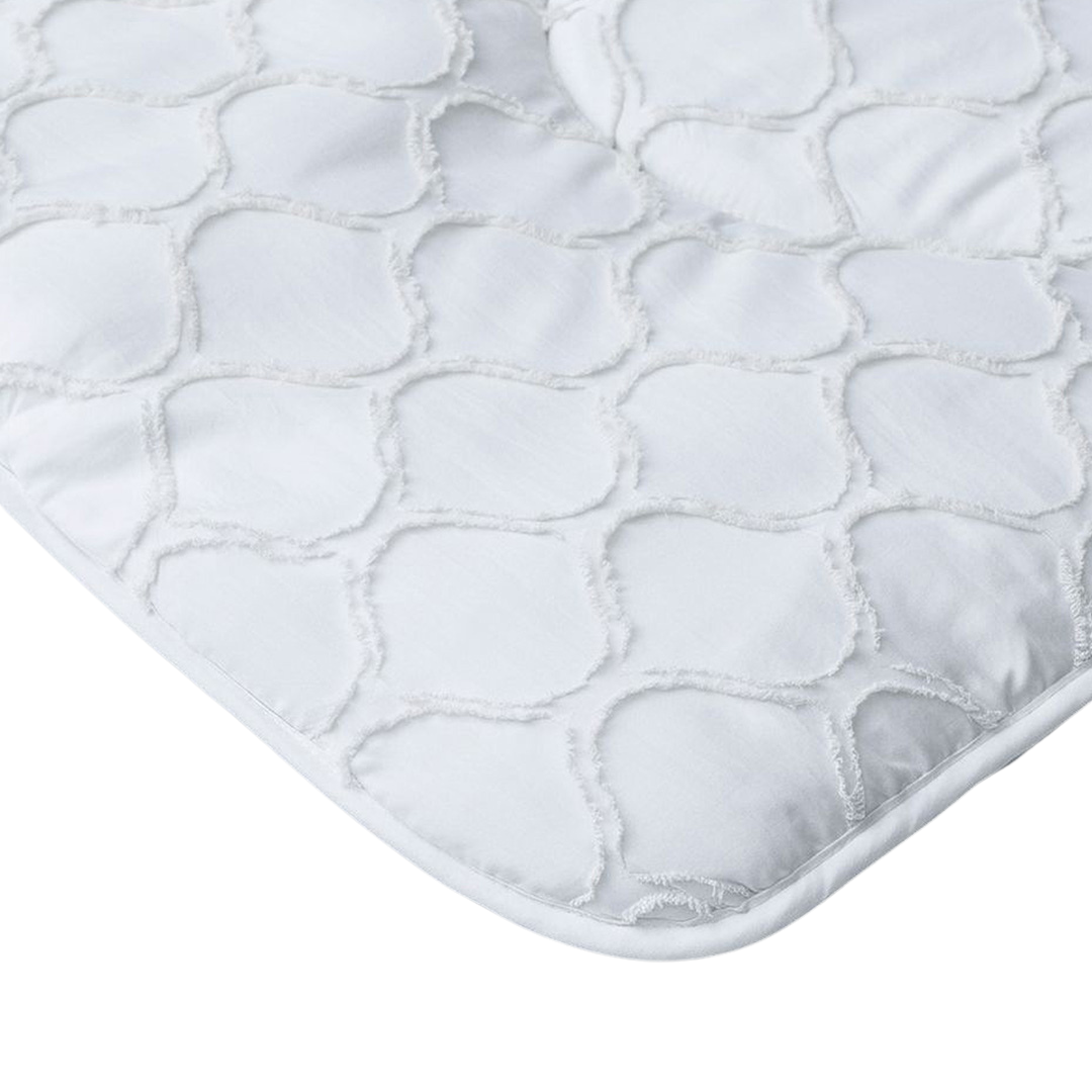 Wasbaar Kinderdekbed Wolken - Wit 140x200