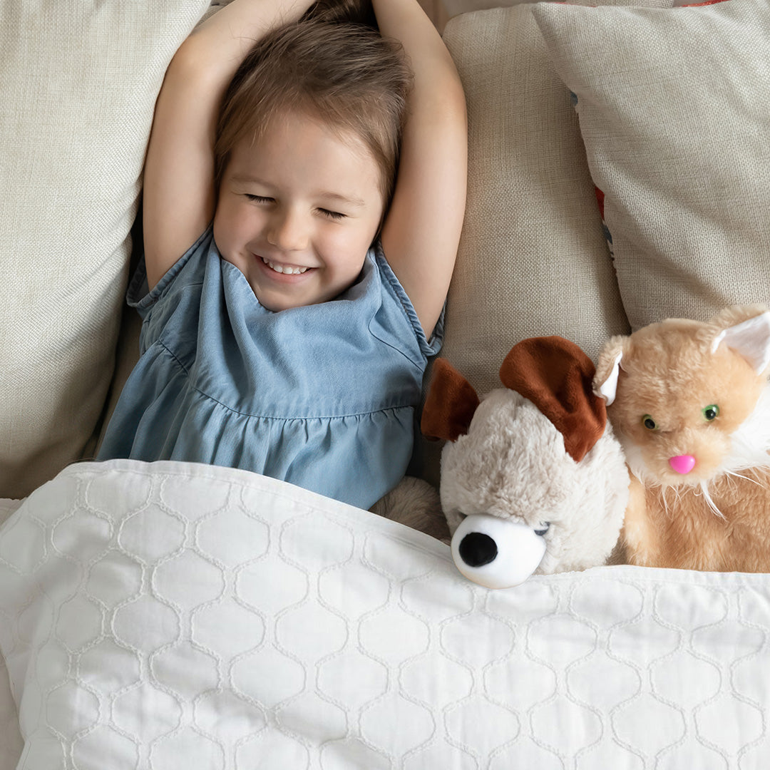 Wasbaar Kinderdekbed Wolken - Wit 140x200